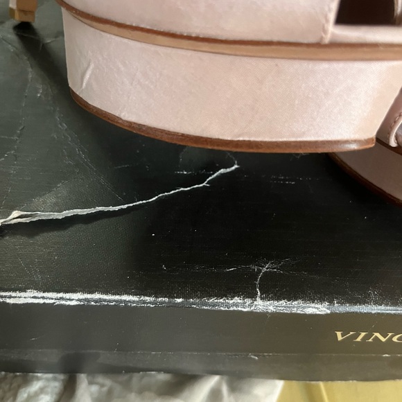 Vince Camuto Lively wedding prom stiletto heel 7.5M $120 mauve PETA Taffeta - Picture 4 of 5